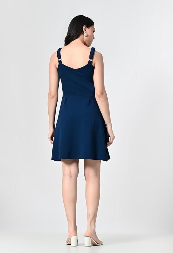 OWL MINK Women's Summer Sweatheart Neck Sleeveless, Fit and Flare Dress, Knee Length Dress,Beach/Party/Wedding Guest Dresses thumbnail 7