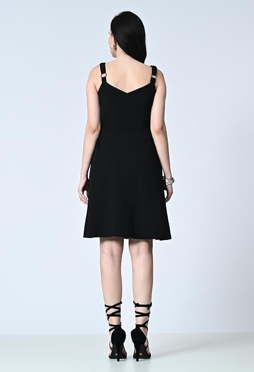 OWL MINK Women's Summer Sweatheart Neck Sleeveless, Fit and Flare Dress, Knee Length Dress,Beach/Party/Wedding Guest Dresses thumbnail 5