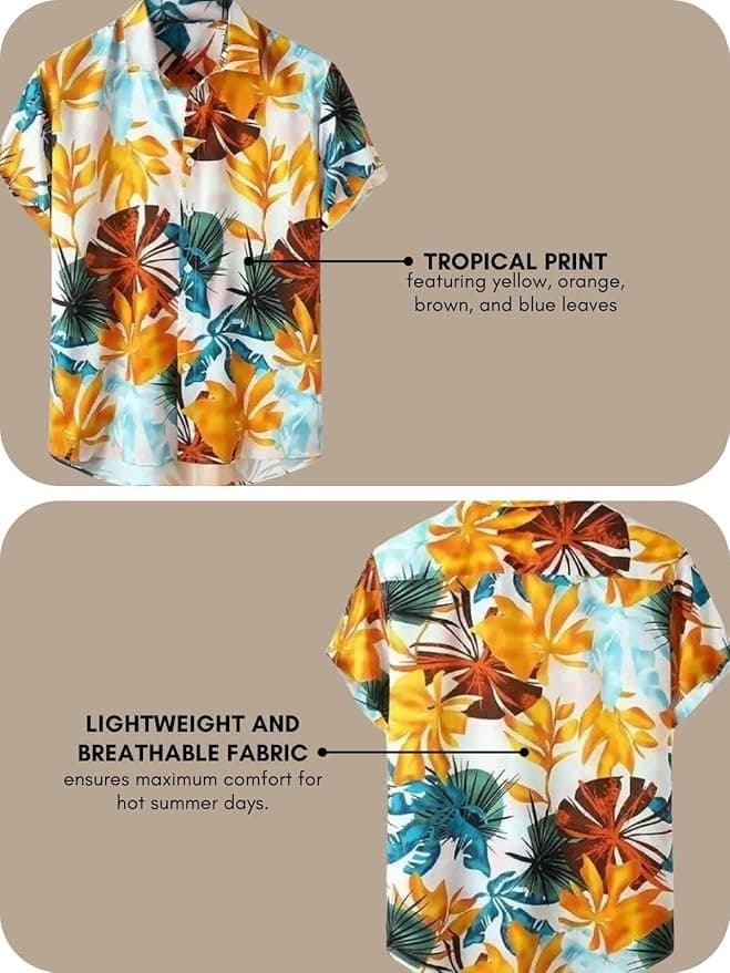 Leriya Fashion Mens Rayon Man Casual Shirt Regular Fit Western thumbnail 3