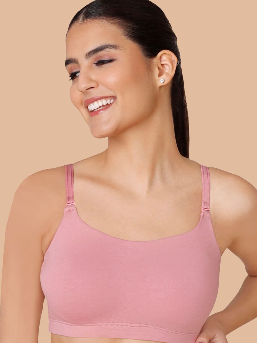 Easy Breezy Slip on Bra - Blush NYB165