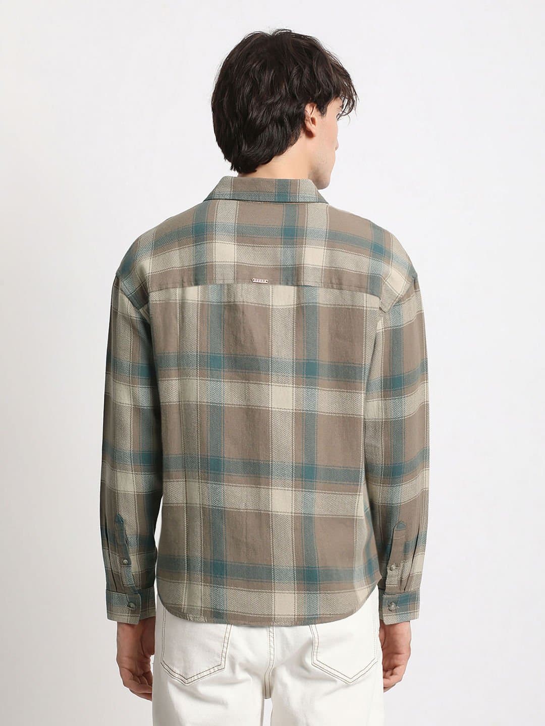 Mens Brown Relaxed Fit Casual Shirt thumbnail 2